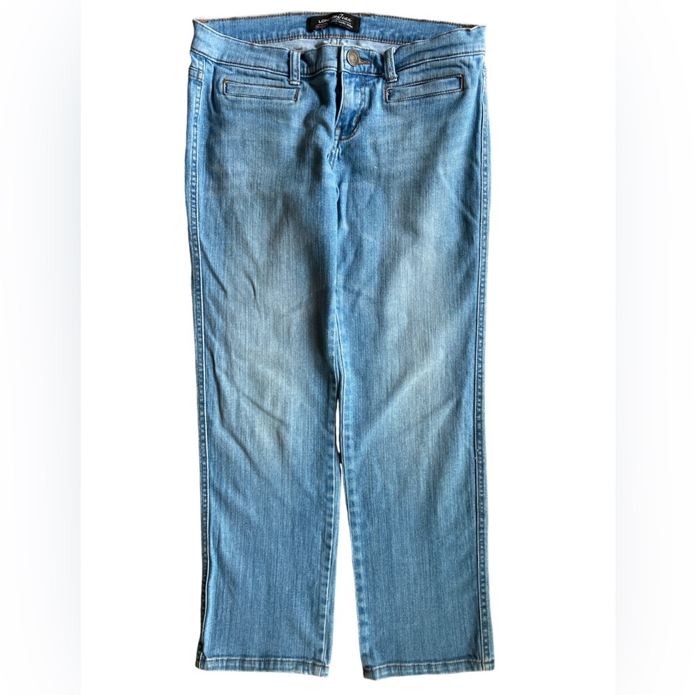 London Jean Stretch Premium Quality Denim 6 Low Rise Boyfriend Fit Light Wash
